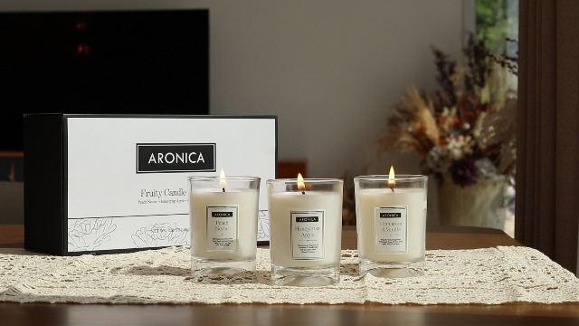 Amazon.com: Aronica Fresh Fruity Candles Gift Set - Honeycrisp